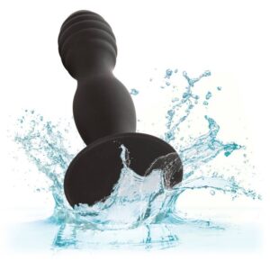 Calexotics-Plug anale Striato in Silicone con Ventosa · Giocattoli anali (immagine 8)
