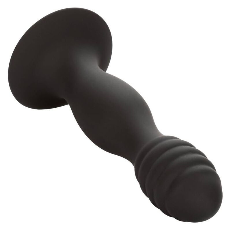 Calexotics-Plug anale Striato in Silicone con Ventosa · Giocattoli anali (immagine 4)