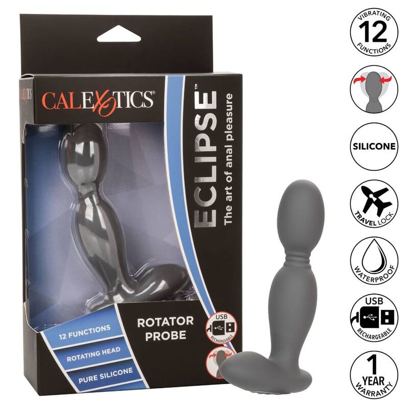 Calexotics-Rotatore anale in silicone ricaricabile, 12 · Giocattoli anali (immagine 2)