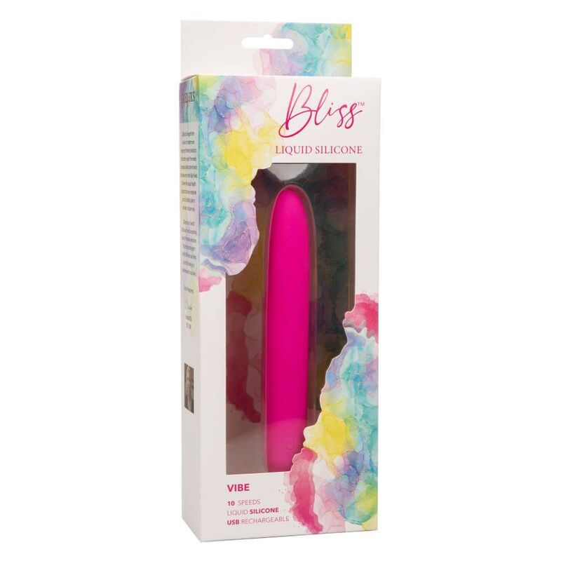 Calexotics-Bliss Vibe Pink Vibratore in Silicone Liquido, Usb · Vibratori (immagine 2)