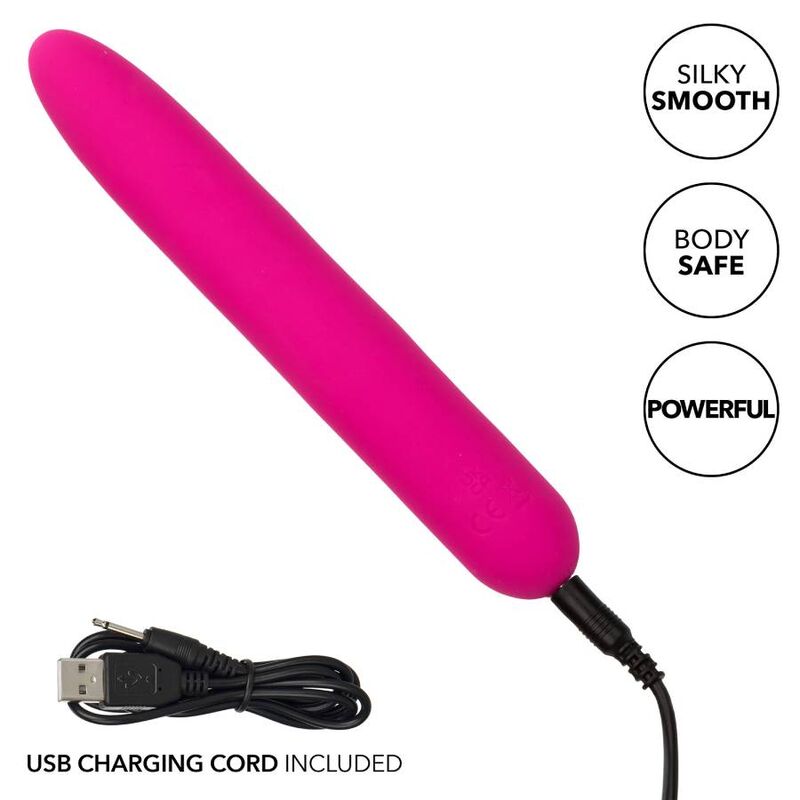 Calexotics-Bliss Vibe Pink Vibratore in Silicone Liquido, Usb · Vibratori (immagine 7)