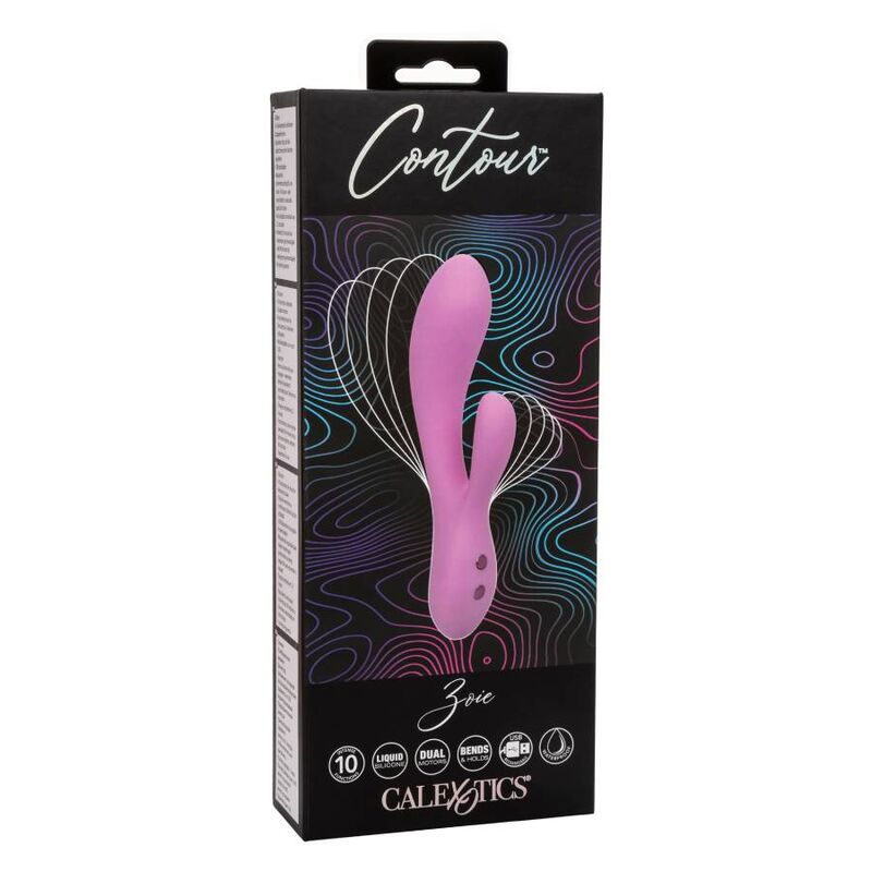 Calexotics-Contorno Zoie Pink-Silicone, 10 velocità, Ricaricabile, USB 2 Calexotics-Contorno Zoie Pink-Silicone, 10 velocità, Ricaricabile, USB · Vibratori (imaginea 2)