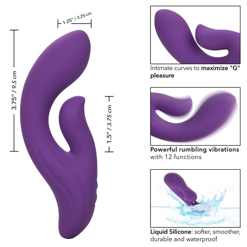 Calexotics-Stella Dual Pleaser Massager Viola 12 velocità 2 Calexotics-Stella Dual Pleaser Massager Viola 12 velocità · Vibratori (immagine 2)