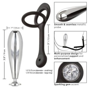 Calexotics-Star Fucker Plug in metallo con Anello in Silicone · Anelli & Guaine per pene (immagine 12)