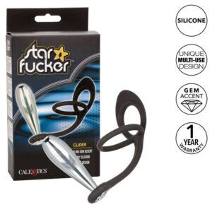 Calexotics-Star Fucker Plug in metallo con Anello in Silicone · Anelli & Guaine per pene (immagine 2)
