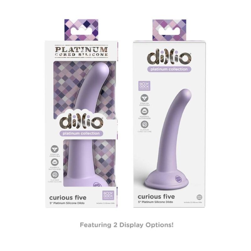 Pipedreams-Dildo Dillio Curious Five 12,7 cm Lilla · Dildo & Stimolatori (immagine 2)