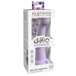 Dillio-Secret Explorer 15,24 cm Viola-Silicone, Ventosa — PIPEDREAMS · Dildo & Stimolatori (immagine 4)