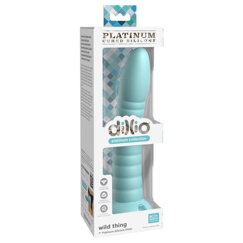 Dillio-Wild Thing 17,78 cm Verde-Silicon, Ventuza — PIPEDREAMS · Dildo & Stimulatoare (imaginea 4)