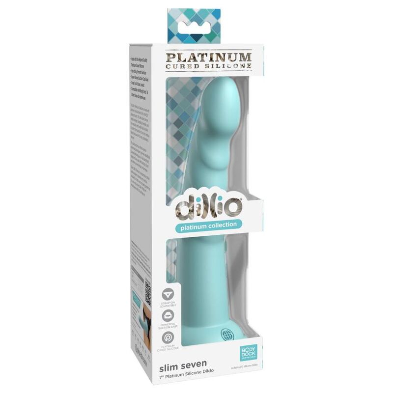 Pipedreams-Dildo Dillion Slim Seven 17,78 cm Verde · Dildo & Stimolatori (immagine 4)