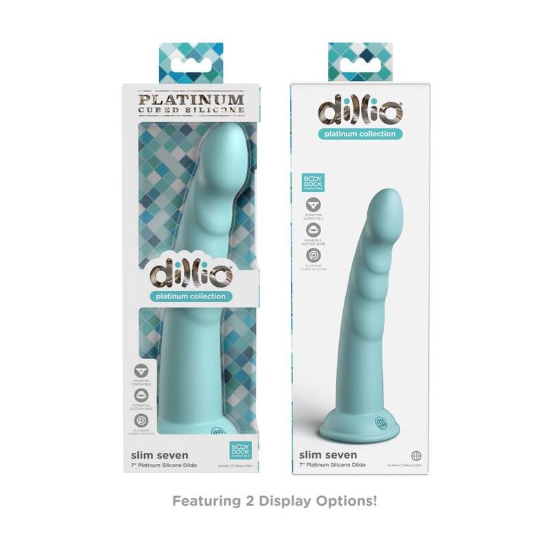 Pipedreams-Dildo Dillion Slim Seven 17,78 cm Verde · Dildo & Stimolatori (immagine 2)