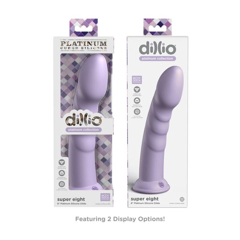Pipedreams-Dildo Dillio Super Eight 20,32 cm Viola · Dildo & Stimolatori (immagine 2)