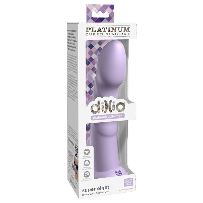 Pipedreams-Dildo Dillio Super Eight 20,32 cm Viola · Dildo & Stimolatori (immagine 4)