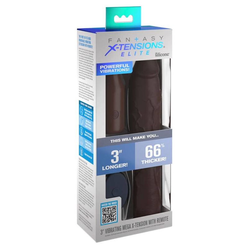 Fantasy X-tensioni-Guaina vibrante staccabile 22,86 cm + spina 7,62