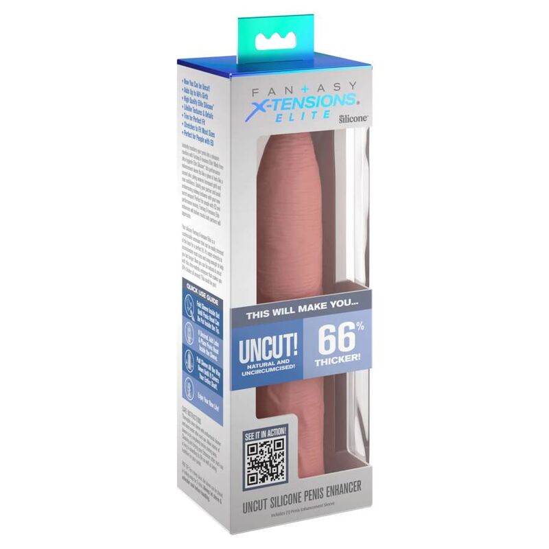Fantasy X-tensioni-Guaina Estensione incirconciso 17,78 cm 2 Fantasy X-tensioni-Guaina Estensione incirconciso 17,78 cm — PIPEDREAMS · Anelli & Guaine per pene (imaginea 2)