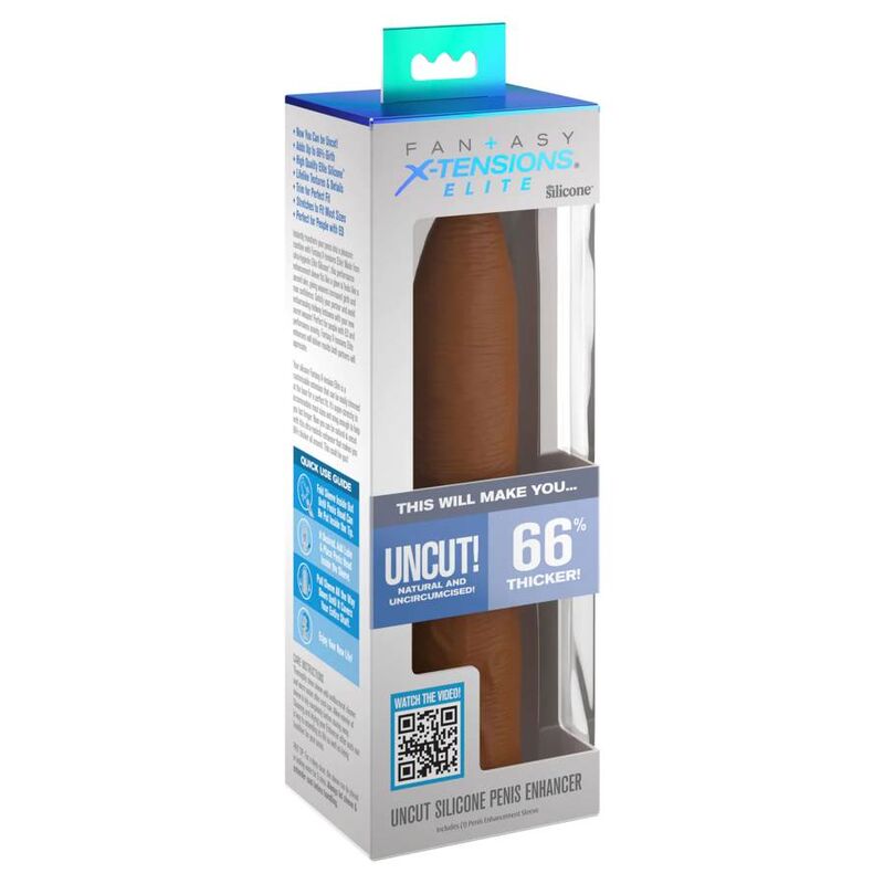 Fantasy X-Tensione-Estensione Manicotto Uncut 17,78 cm Caramel-Silicone 2 Fantasy X-Tensione-Estensione Manicotto Uncut 17,78 cm Caramel-Silicone — PIPEDREAMS · Anelli & Guaine per pene (imaginea 2)