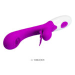 High Tech-Vibrator Rabbit cu Funcție de Lins si Vibrații — PRETTY LOVE · Vibratoare (imaginea 3)