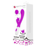High Tech-Vibrator Rabbit cu Funcție de Lins si Vibrații — PRETTY LOVE · Vibratoare (imaginea 4)