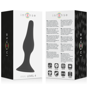 Intense Anal Toys-Anal Level 4 15.5CM Nero-Silicone · Giocattoli anali (imaginea 4)