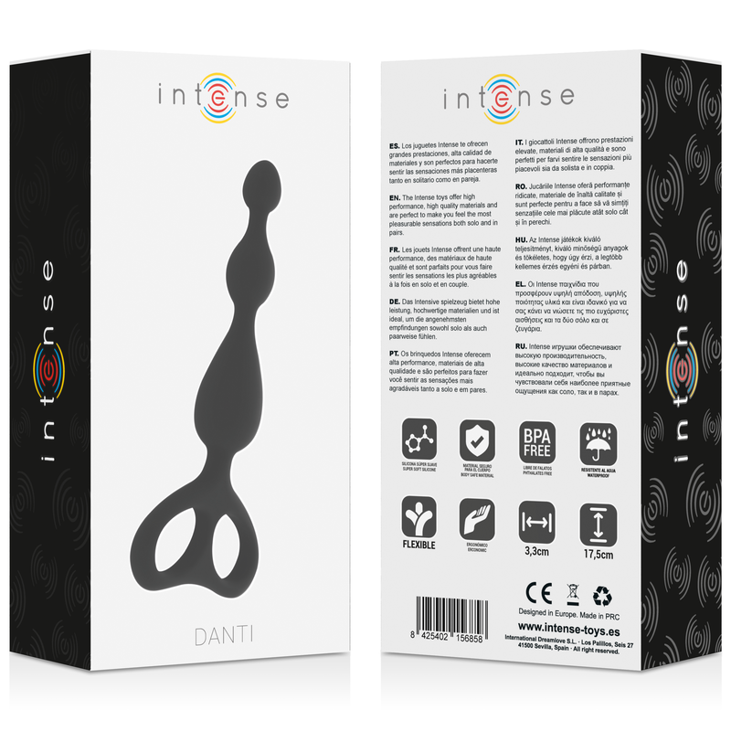 Intense Anal Toys-Anali Nero-Silicone · Giocattoli anali (immagine 6)