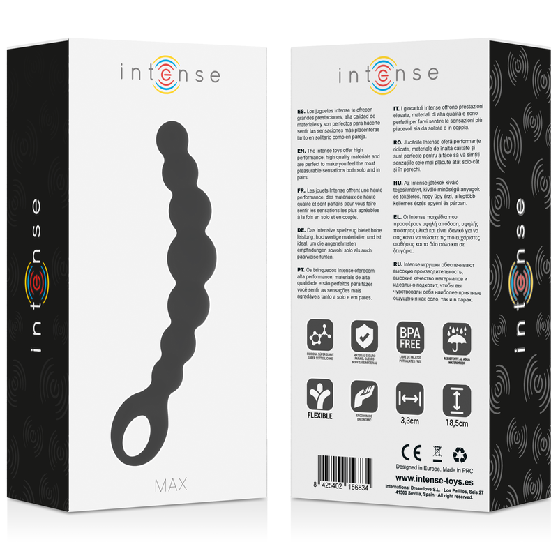 Intense Anal Toys-Palline anali Max Silicone · Giocattoli anali (imaginea 5)