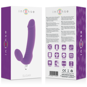 Intense High Tech-Zucchero 7 Velocità Silicone Lilla-7 velocità, Impermeabile · Strap-on & Imbracature (immagine 4)