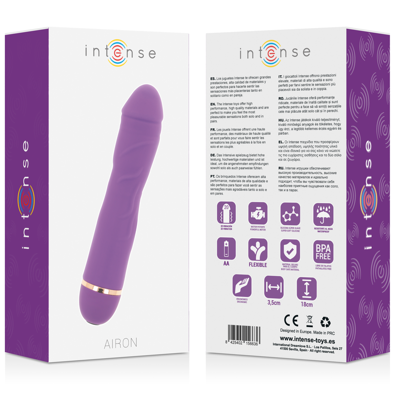 Intense-Airon Vibratore in Silicone, 20 modalità 27 Intense-Airon Vibratore in Silicone, 20 modalità · Vibratori (imaginea 9)