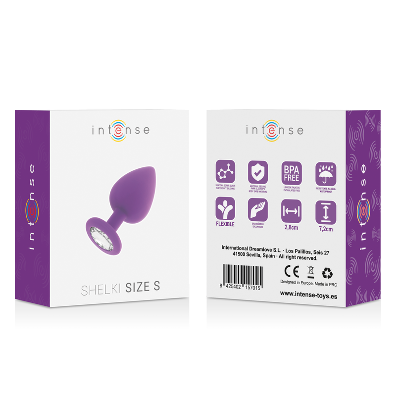 Intense Anal Toys-Shelki S Plug anale Lilla-Silicone, impermeabile 5 Intense Anal Toys-Shelki S Plug anale Lilla-Silicone, impermeabile · Accessori BDSM (imaginea 5)