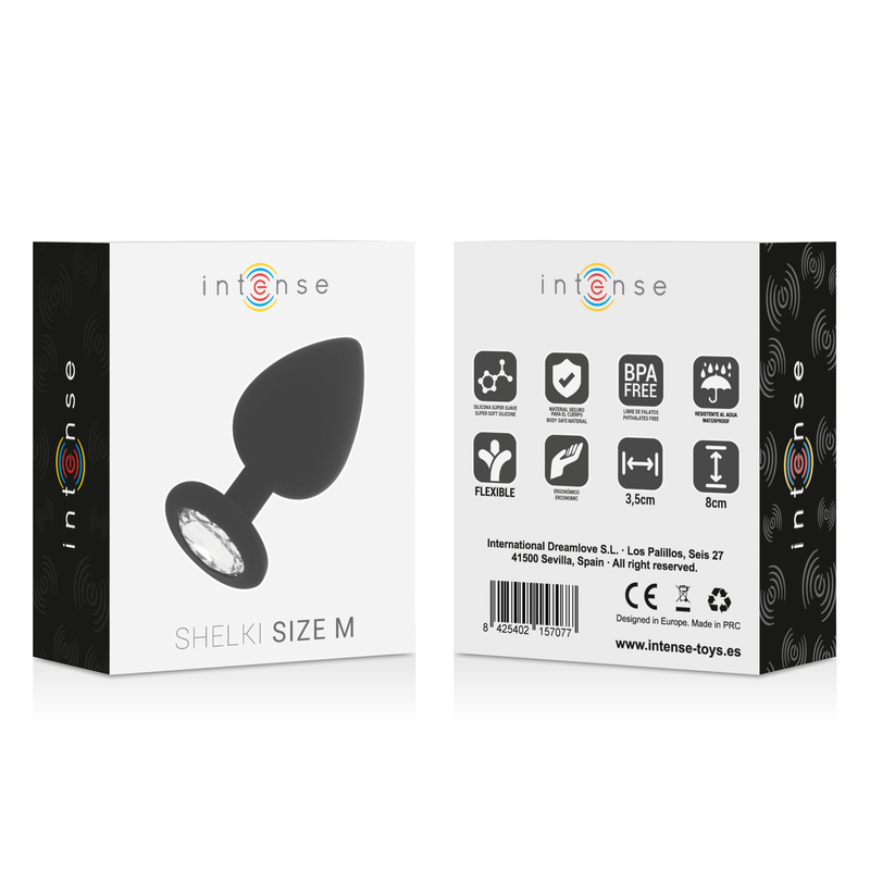Intense Anal Toys-Shelki M Plug anale Nero-Silicone, impermeabile 5 Intense Anal Toys-Shelki M Plug anale Nero-Silicone, impermeabile · Accessori BDSM (imaginea 5)