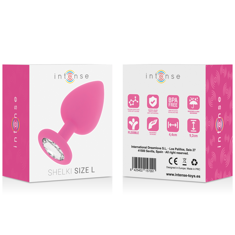Intense Anal Toys-Shelki L Plug anale Fucsia-Silicone 2 Intense Anal Toys-Shelki L Plug anale Fucsia-Silicone · Accessori BDSM (immagine 2)
