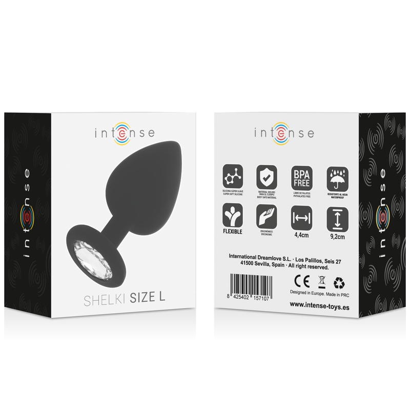 Intense Anal Toys-Shelki L Plug anale Nero-Silicone, impermeabile 3 Intense Anal Toys-Shelki L Plug anale Nero-Silicone, impermeabile · Accessori BDSM (imaginea 3)