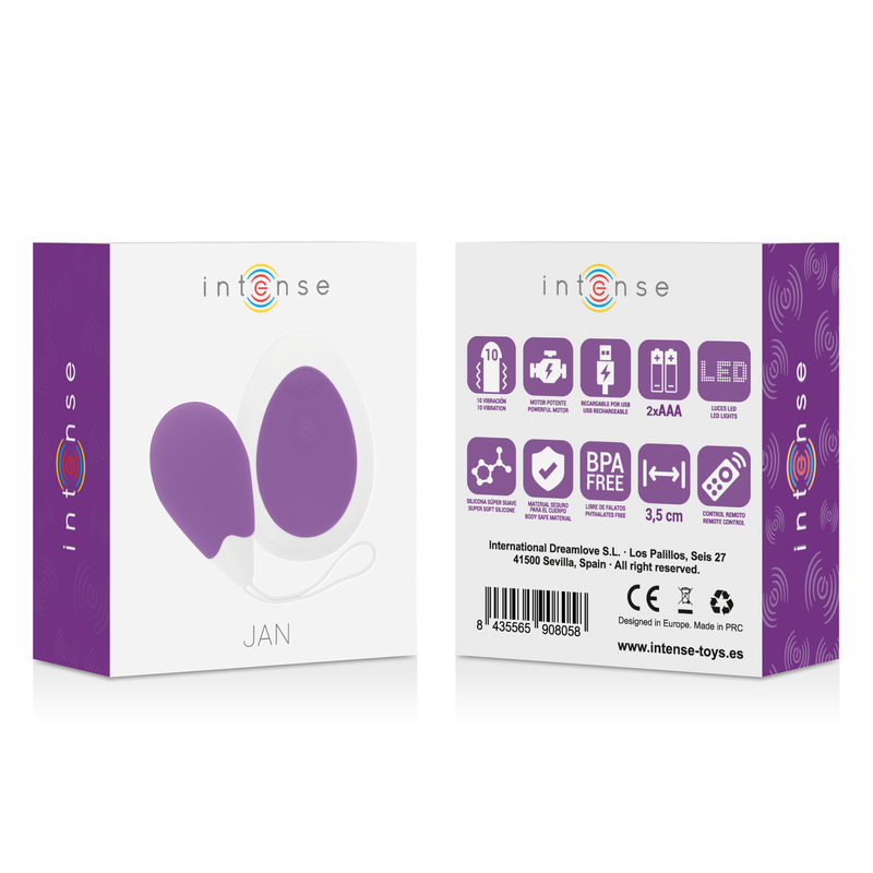 Intense Remote Control-Jan Lilla O Vibratore · Vibratori (immagine 2)
