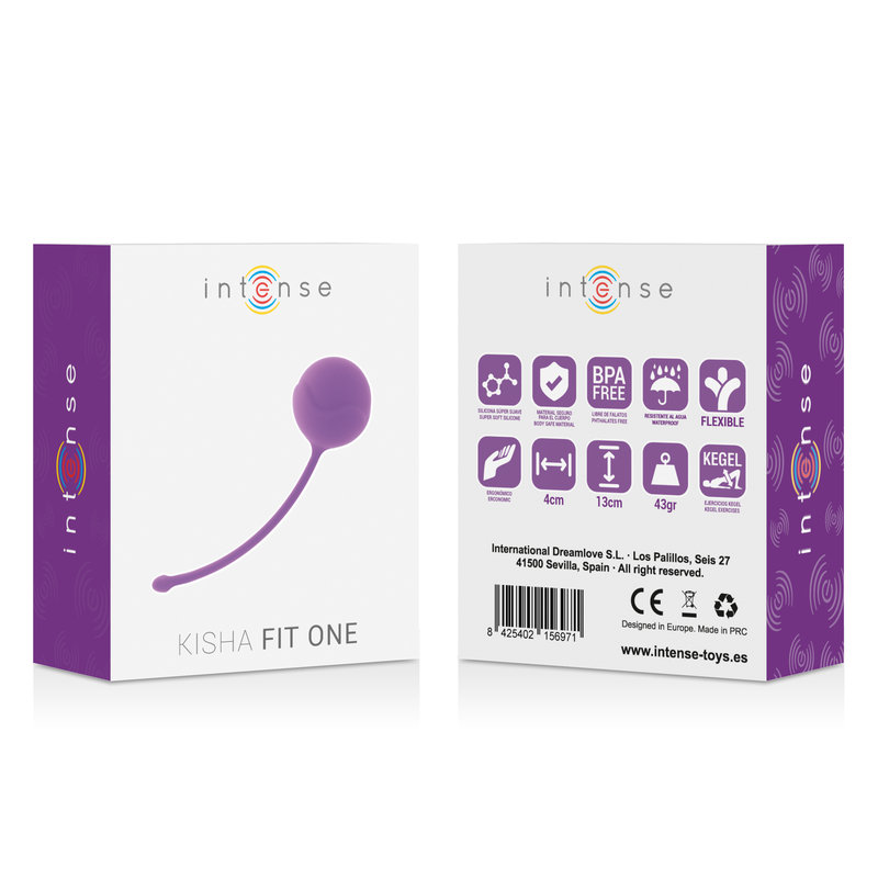 Intense Health Kegel-Kisha Fit One Silicone Kegel Lilla · Giocattoli anali (immagine 2)