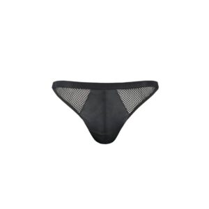 Passion-034 Slip Open Luke Nero, Poliuretano · Intimo uomo (immagine 5)
