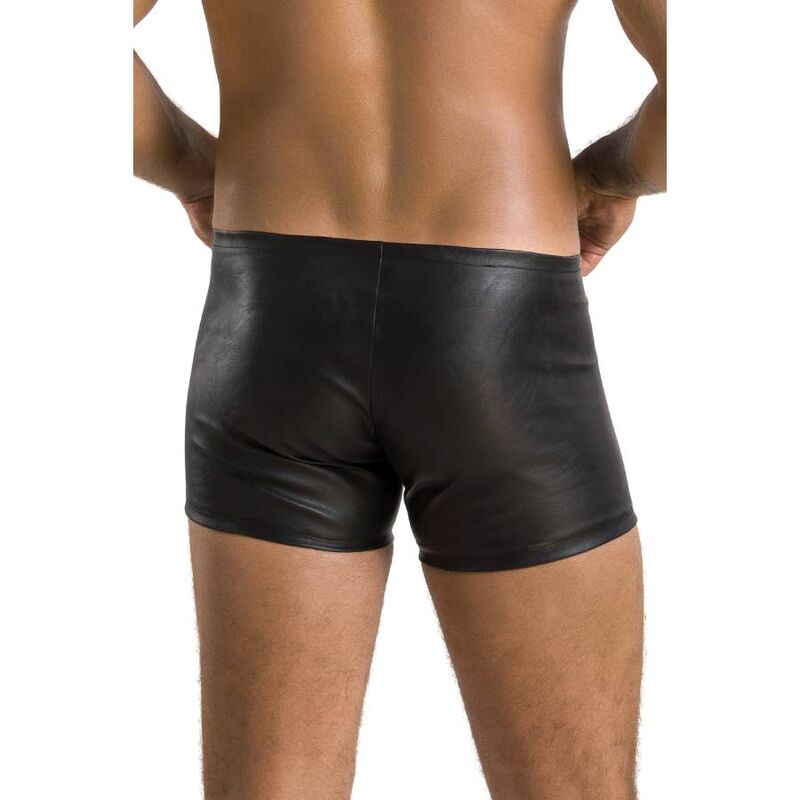 Passion-049 Short Nero Mat, Pelle ecologica · Intimo uomo (imaginea 5)