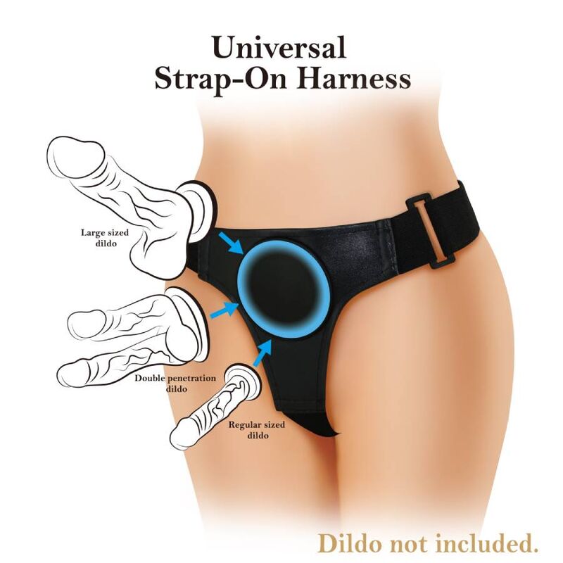 Harness Collection-Imbracatura Universale Nero-ABS, impermeabile 3 Harness Collection-Imbracatura Universale Nero-ABS, impermeabile — PRETTY LOVE · Strap-on & Imbracature (imaginea 3)