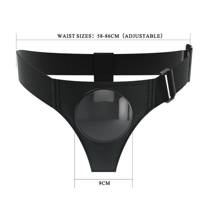 Harness Collection-Imbracatura Universale Nero-ABS, impermeabile — PRETTY LOVE · Strap-on & Imbracature (imaginea 4)