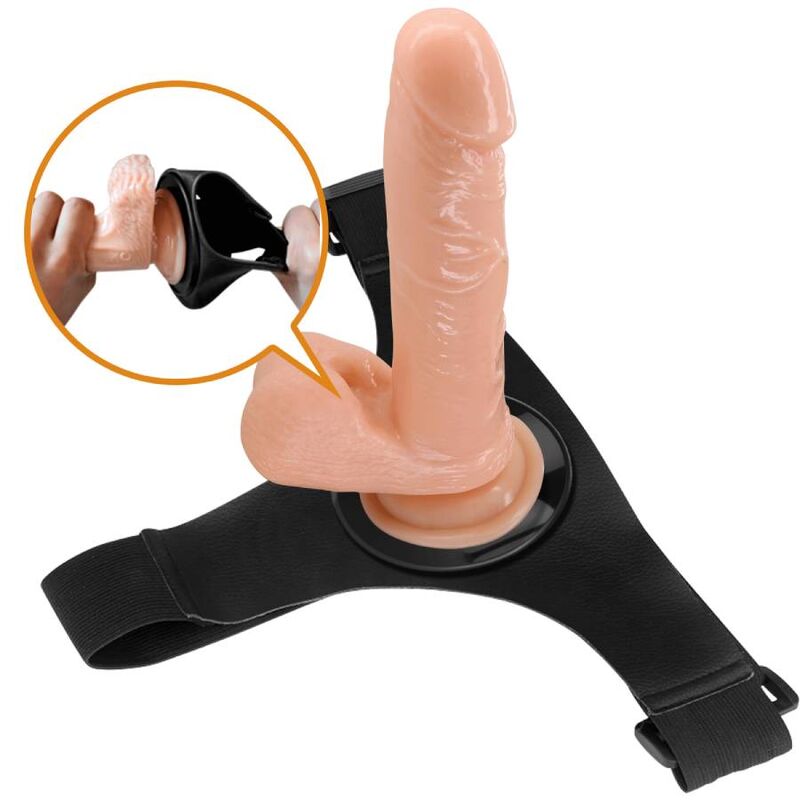 Harness Collection-Mutandine Harness Universale con Dildo Tom 20 cm — PRETTY LOVE · Strap-on & Imbracature (immagine 9)
