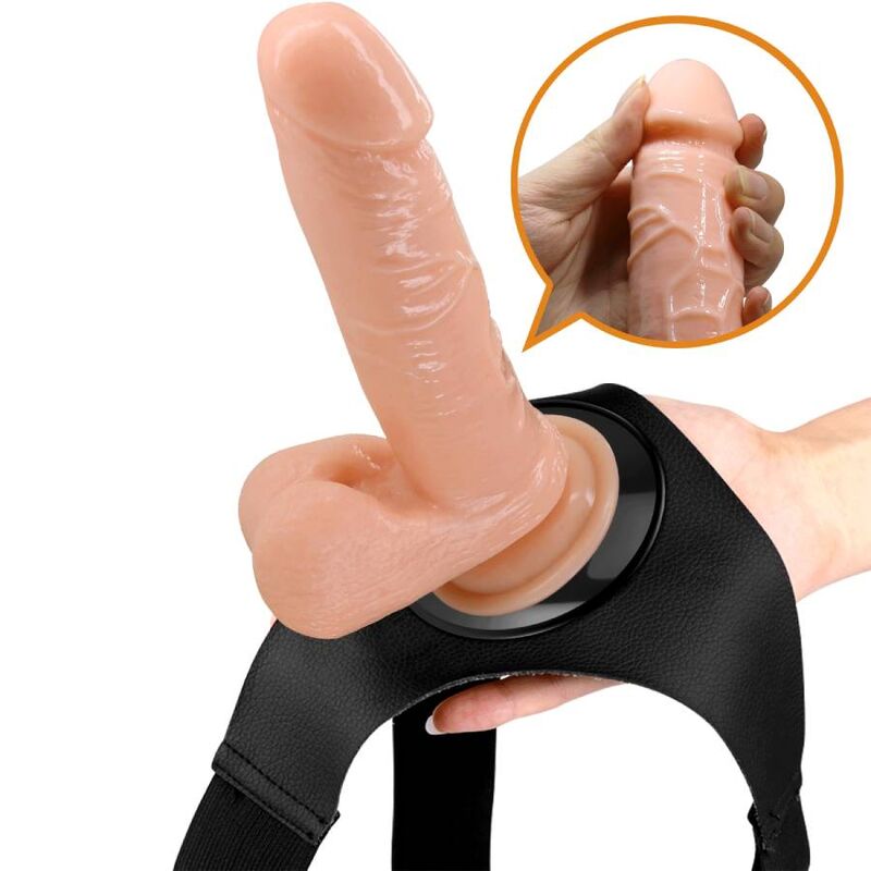 Harness Collection-Mutandine Harness Universale con Dildo Tom 20 cm — PRETTY LOVE · Strap-on & Imbracature (immagine 8)