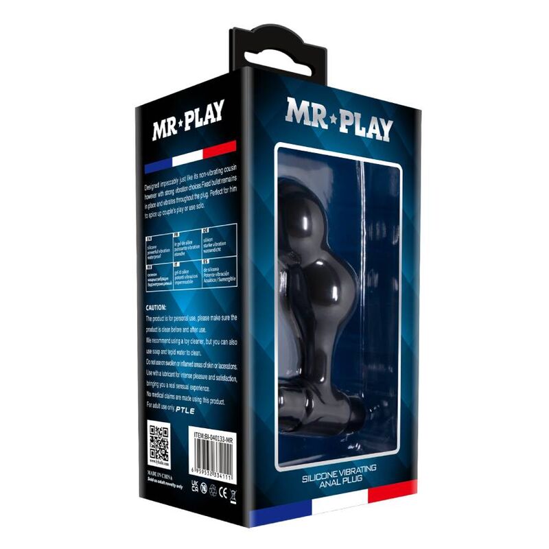Mr Play-Spina vibrante anale in silicone Nero-10 velocità 6 Mr Play-Spina vibrante anale in silicone Nero-10 velocità · Accessori BDSM (imaginea 6)