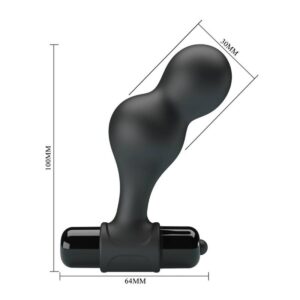 Mr Play-Spina vibrante anale in silicone Nero-10 velocità 18 Mr Play-Spina vibrante anale in silicone Nero-10 velocità · Accessori BDSM (imaginea 8)
