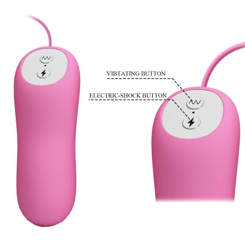 Remote Control-Pinze vibranti a elettroshock Rosa-Silicone, 7 — PRETTY LOVE · Accessori BDSM (immagine 3)