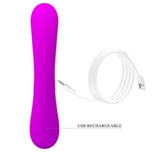 High Tech-Sincero Silicone Vibratore Clitorideo Con Suzione, Viola-10 — PRETTY LOVE · Vibratori (imaginea 3)