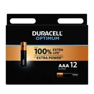 Duracell-Optimum 200 Batteria Alcalina AAA LR03 12 Pezzi · Batterie & Accessori