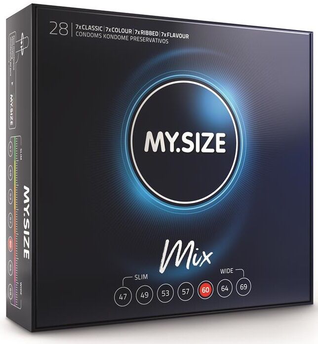 My Size Mix-Mix Preservativi 60 mm, 28 Pezzi 1 My Size Mix-Mix Preservativi 60 mm, 28 Pezzi · Preservativi