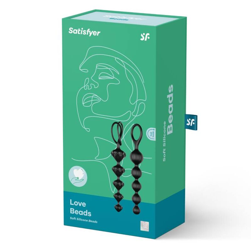 Satisfyer Beads-Love Beads Black-Silicone · Giocattoli anali (immagine 2)