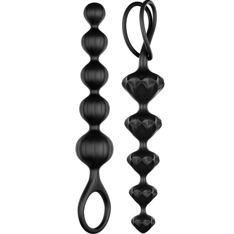 Satisfyer Beads-Love Beads Black-Silicone