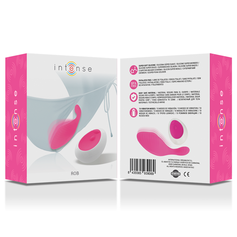 Intense Remote Control-Panty con Telecomando Rosa-Silicone, 10 velocità · Vibratori (immagine 4)