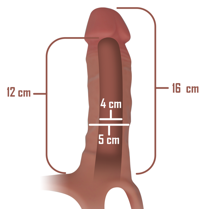 Intense For Him-Imbracatura Tubolare con Dildo in Silicone 16 X 3.5 cm 6 Intense For Him-Imbracatura Tubolare con Dildo in Silicone 16 X 3.5 cm · Anelli & Guaine per pene (immagine 6)