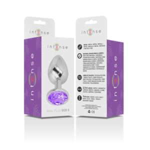 Intense Anal Toys-Plug anale in metallo Alluminio con Cristallo Viola · Accessori BDSM (imaginea 4)