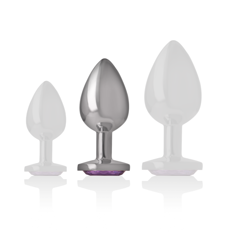 Intense Anal Toys-Plug anale in metallo in Alluminio con Cristallo-Viola, Taglia M 2 Intense Anal Toys-Plug anale in metallo in Alluminio con Cristallo-Viola, Taglia M · Accessori BDSM (imaginea 2)